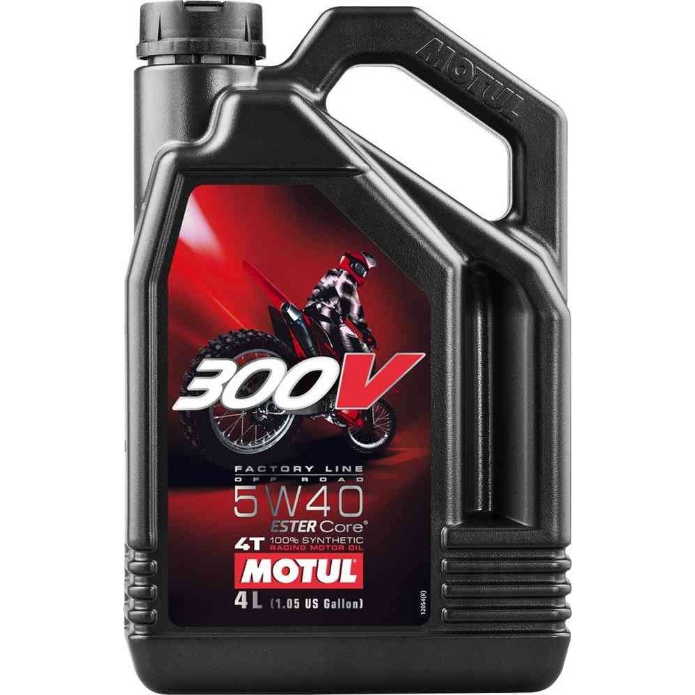 Слика на Моторно масло MOTUL 300V 4T FL OFF ROAD 5W40 5W40 104135 за мотор Aprilia Atlantic 125 (SP) - 14 коњи бензин