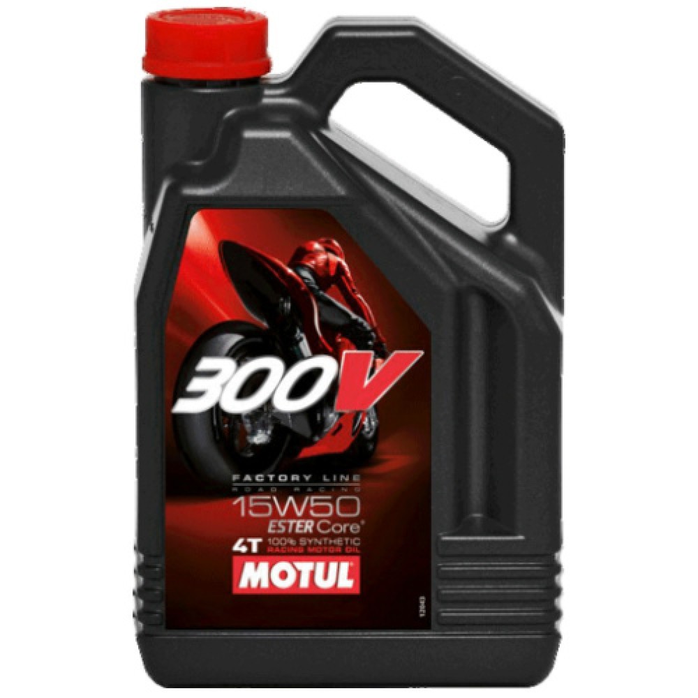 Слика на Моторно масло MOTUL 300V 4T FL ROAD RACING 15W50 15W50 104129 за мотор Aprilia RS 125 Extrema (GS) - 31 коњи горична смес