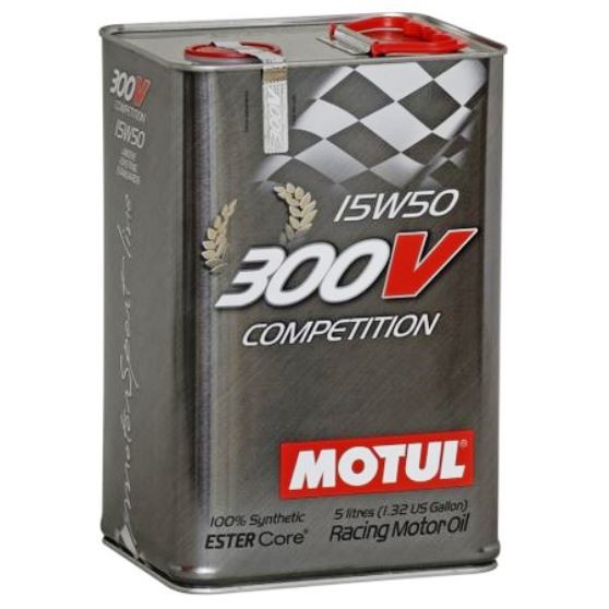 Слика на Моторно масло MOTUL 300V COMPETITION 15W50 15W50 103920 за Alfa Romeo STELVIO (949) 2.0 Q4 (949.AXF2A) - 201 коњи бензин