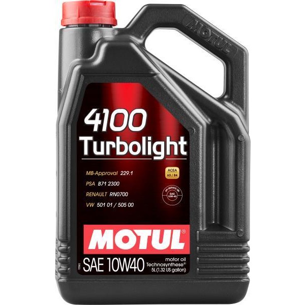 Слика на Моторно масло MOTUL 4100 TURBOLIGHT 10W40 10W40 100355 за Alfa Romeo MITO (955) 1.4 Turbo - 150 коњи бензин