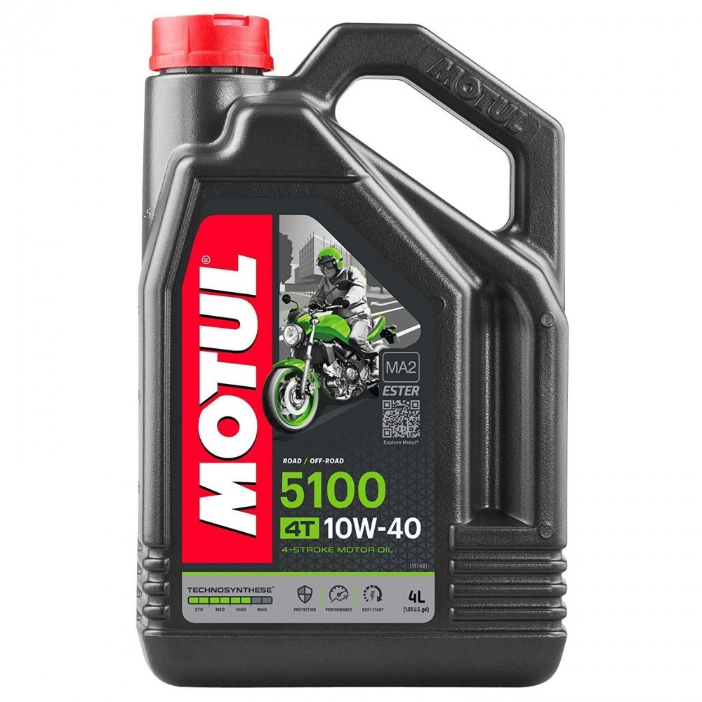 Слика на Моторно масло MOTUL 5100 4T 10W40 10W40 104068 за мотор Aprilia RS 125 Extrema (SF) - 29 коњи горична смес