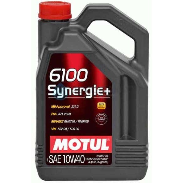 Слика на Моторно масло MOTUL 6100 SYNERGIE+ 10W40 10W40 101491 за мотор MBK Ovetto Ovetta One - 3 коњи горична смес