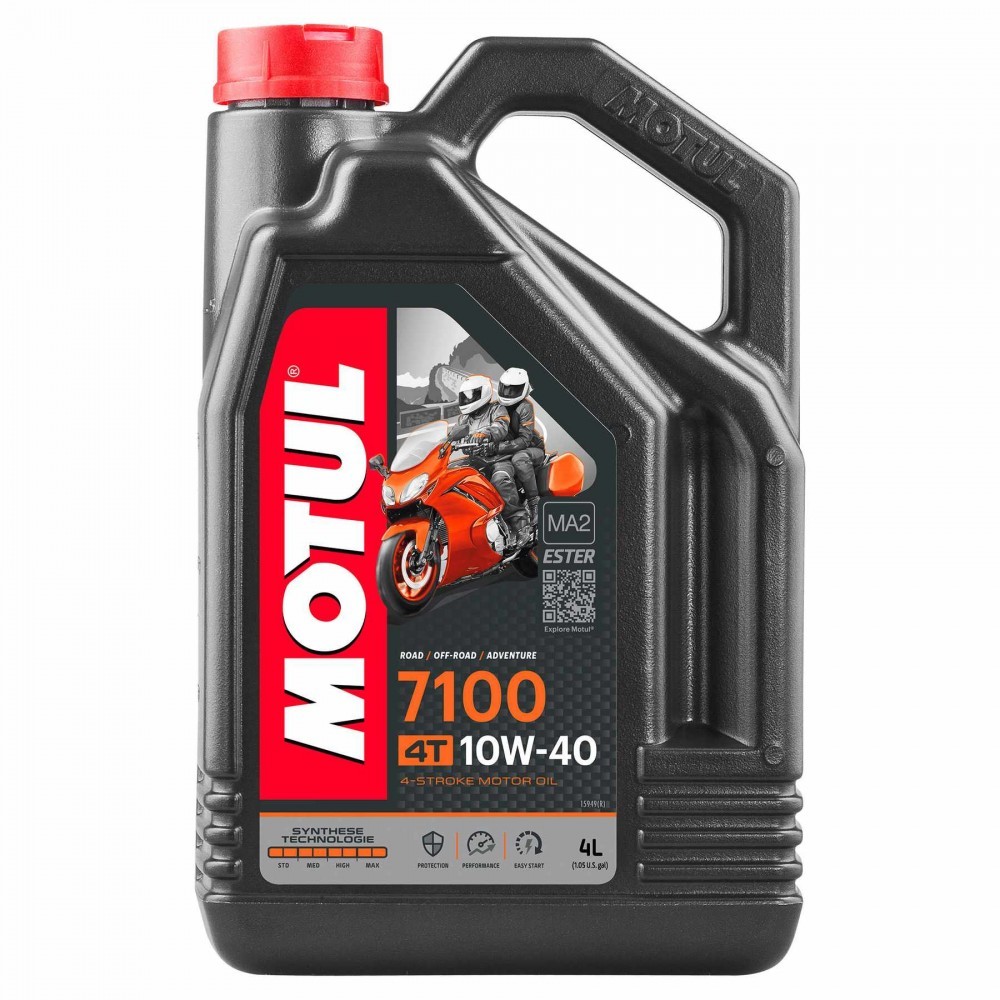 Слика на Моторно масло MOTUL 7100 4T 10W40 10W40 104092 за мотор Aprilia RS 125 Tuono (SF) - 29 коњи горична смес