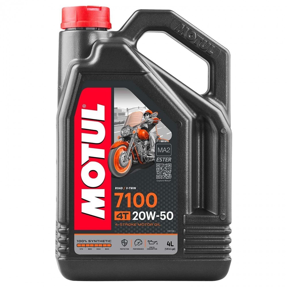 Слика на Моторно масло MOTUL 7100 4T 20W50 20W50 109387 за мотор Aprilia RS 125 Spain's No. 1-Replica (SF) - 15 коњи горична смес