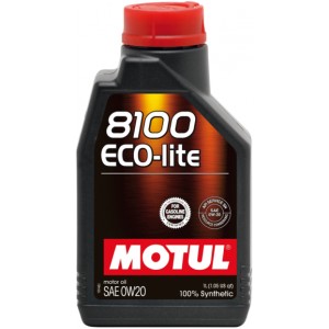Слика на Моторно масло MOTUL 8100 ECO-LITE 0W20 0W20 108534 за мотор Aprilia RS 125 Tuono (SF) - 29 коњи горична смес