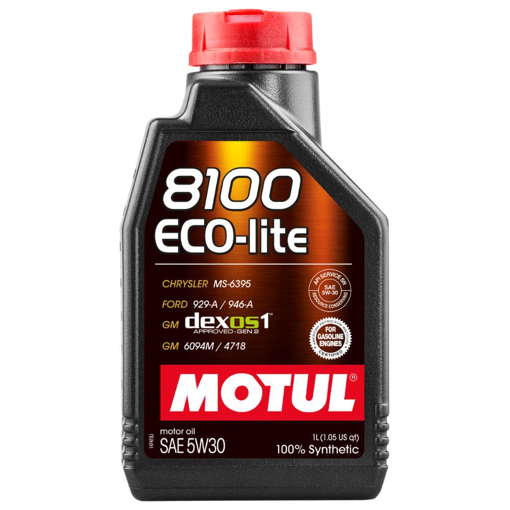 Слика на Моторно масло MOTUL 8100 ECO-LITE 5W30 5W30 108212 за Audi 100 Sedan (44, 44Q, C3) 2.2 E quattro - 120 коњи бензин