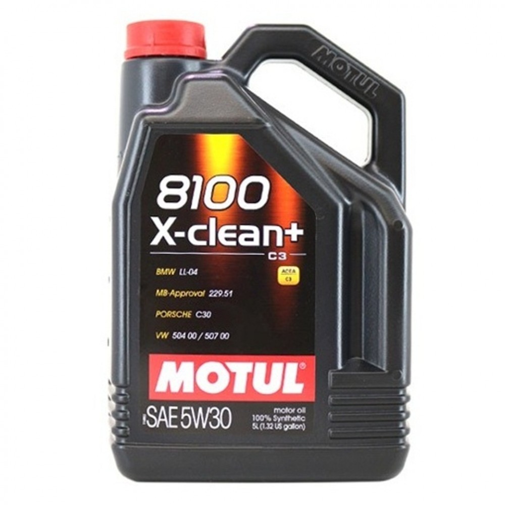 Слика на Моторно масло MOTUL 8100 X-CLEAN+ 5W30 5W30 106377 за мотор Aprilia Pegaso 650 - 49 коњи бензин