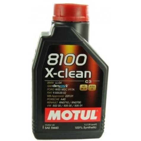 Слика на Моторно масло MOTUL 8100 X-CLEAN 5W30 5W30 102785 за Audi 90 Sedan (89, 89Q, 8A, B3) 2.0 quattro - 137 коњи бензин