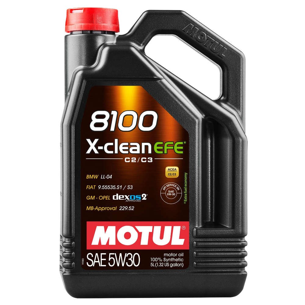 Слика на Моторно масло MOTUL 8100 X-CLEAN EFE 5W30 5W30 107206 за мотор Kawasaki KLR 600 E (KL600B1-B5) - 27 коњи бензин