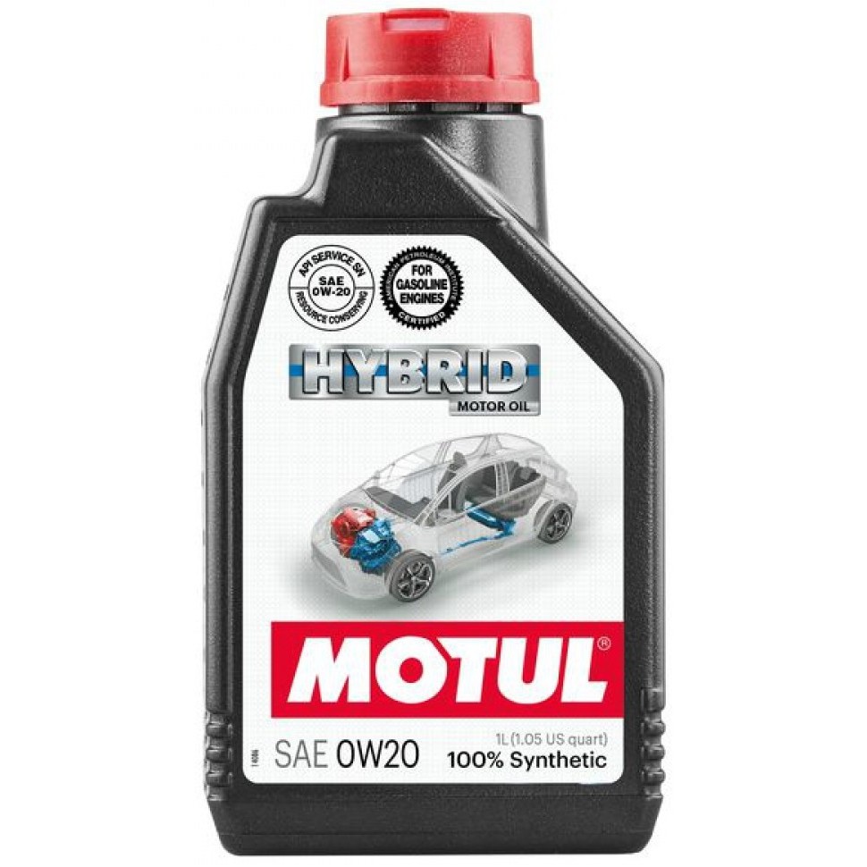 Слика на Моторно масло MOTUL HYBRID 0W20 0W20 107141 за мотор KTM Enduro 400 Enduro - 17 коњи горична смес