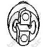 Слика на носач, издувен лонец BOSAL 255-381 за Toyota Corolla Wagon (E11) 1.6 16V (ZZE112_) - 110 коњи бензин