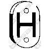 Слика на носач, издувен лонец BOSAL 255-678 за Hyundai Trajet (FO) 2.0 - 141 коњи бензин