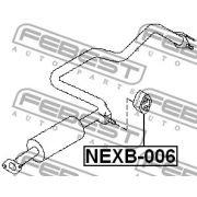 Слика 2 на носач, издувен лонец FEBEST NEXB-006