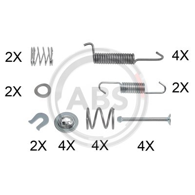 Слика на Осигурачи за рачна сопирачка A.B.S. 0016Q за Opel Frontera B 3.2 i (6B1VF, 6B1_6) - 205 коњи бензин