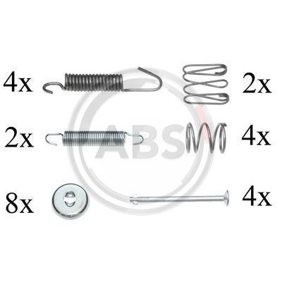 Слика на Осигурачи за рачна сопирачка A.B.S. 0816Q за Lexus GS Saloon (JZS160) 300 - 219 коњи бензин