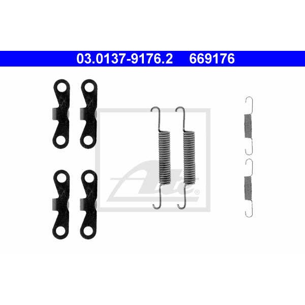 Слика на Осигурачи за рачна сопирачка ATE 03.0137-9176.2 за Volvo S70 Saloon (P80) 2.0 - 143 коњи бензин