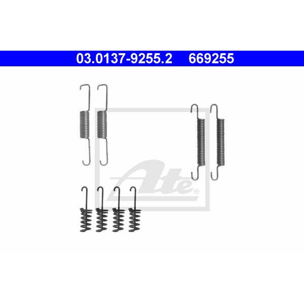 Слика на Осигурачи за рачна сопирачка ATE 03.0137-9255.2 за Mercedes Sprinter 3-t Bus (903) 308 D - 79 коњи дизел