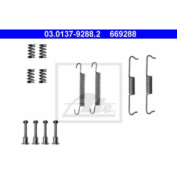 Слика на Осигурачи за рачна сопирачка ATE 03.0137-9288.2 за BMW 6 Cabrio E64 635 d - 286 коњи дизел