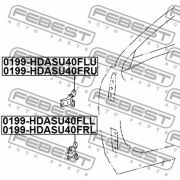 Слика 2 на панта на врата FEBEST 0199-HDASU40FLL