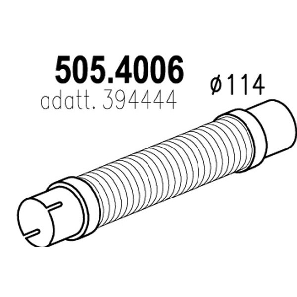 Слика на Панцир цевка, издувен систем ASSO 505.4006