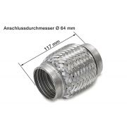 Слика 1 на панцир цевка, издувен систем HJS interFLEX connector 83 00 8335