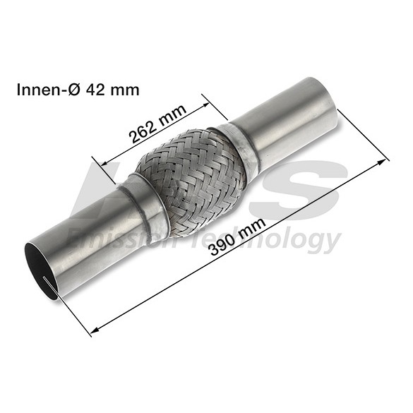 Слика на Панцир цевка, издувен систем HJS interFLEX connector 83 00 8533