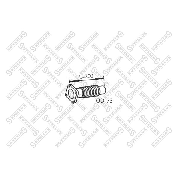 Слика на Панцир цевка, издувен систем STELLOX 82-01666-SX