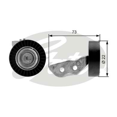 Слика на Паразитна ролка, линиски ремен GATES DriveAlign® T36105