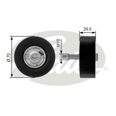 Слика на паразитна ролка, линиски ремен GATES DriveAlign® T36200 за Ford Focus Clipper (dnw) 1.8 BiFuel - 111 коњи Бензин/Автогаз (LPG)