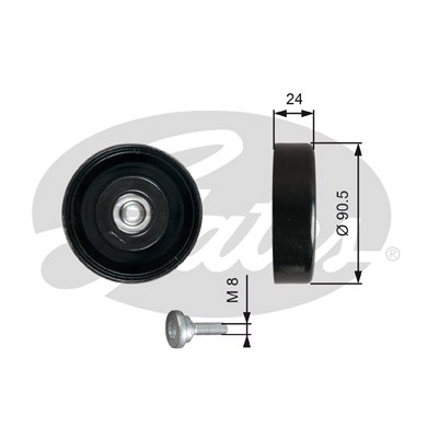 Слика на паразитна ролка, линиски ремен GATES DriveAlign® T36251 за Audi A4 Sedan (8E2, B6) 2.0 - 130 коњи бензин