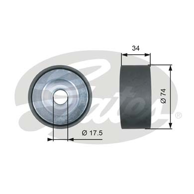 Слика на паразитна ролка, линиски ремен GATES DriveAlign® T36514 за камион MAN TGA 26.310, 26.320 FVHL-KO - 310 коњи дизел