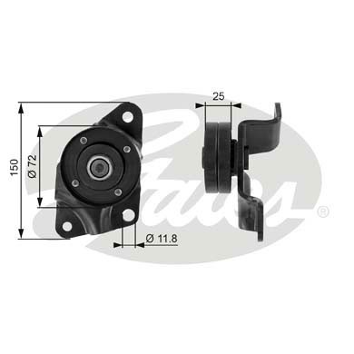 Слика на Паразитна ролка, линиски ремен GATES DriveAlign® T38086