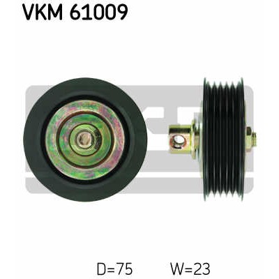 Слика на паразитна ролка, линиски ремен SKF VKM 61009 за Toyota Corolla Liftback (E10) 1.3 XLI (EE101_) - 88 коњи бензин