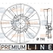 Слика 1 на перка, вентилатор за радиатор HELLA BEHR  SERVICE  PREMIUM LINE 8MV 376 756-081