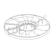 Слика 1 $на Перка, вентилатор за радиатор TOPRAN 110 294