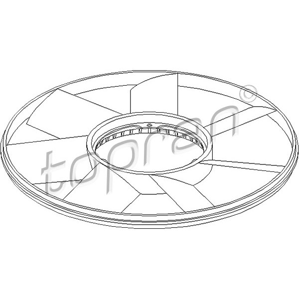 Слика на перка, вентилатор за радиатор TOPRAN 500 904 за BMW 5 Touring E39 530 d - 184 коњи дизел