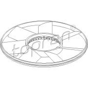 Слика 1 на перка, вентилатор за радиатор TOPRAN 500 904