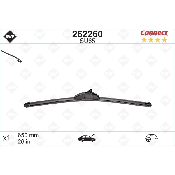 Слика на перо на брисач SWF ALTERNATIVE CONNECT UPGRADE 262260 за Citroen C5 DC Hatchback 2.0 16V HPi (DCRLZB) - 140 коњи бензин