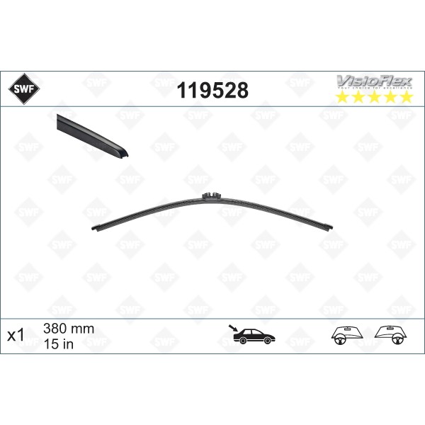 Слика на Перо на брисач SWF ORIGINAL VISIOFLEX REAR 119528