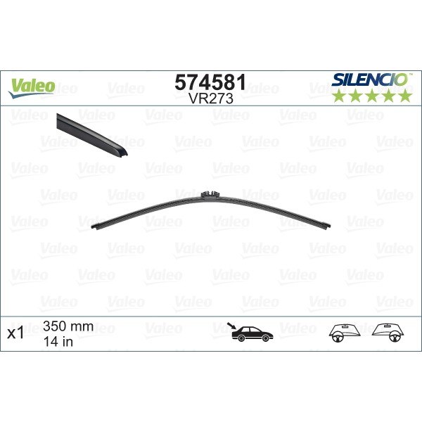 Слика на Перо на брисач VALEO SILENCIO REAR 574581