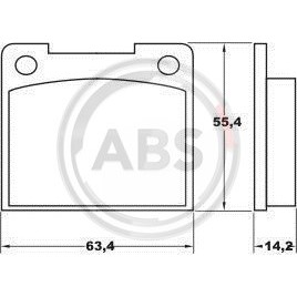 Слика на плочки A.B.S. 36037 за Volvo 240 Saloon (P242, P244) 2.0 - 97 коњи бензин