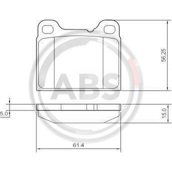 Слика на плочки A.B.S. 36049 за Volvo 240 Break (P245) 2.0 - 111 коњи бензин