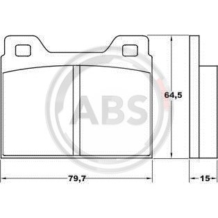 Слика на плочки A.B.S. 36055 за Volvo 240 Break (P245) 2.1 - 100 коњи бензин