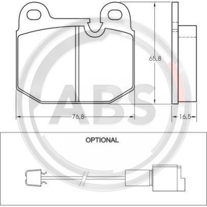 Слика на плочки A.B.S. 36140 за BMW 3 Touring E46 318 d - 116 коњи дизел