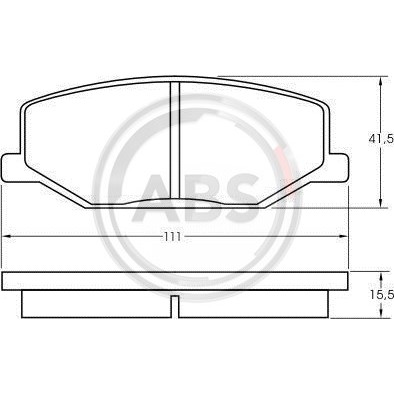 Слика на плочки A.B.S. 36179 за Suzuki Jimny (FJ) 1.3 4WD - 85 коњи бензин