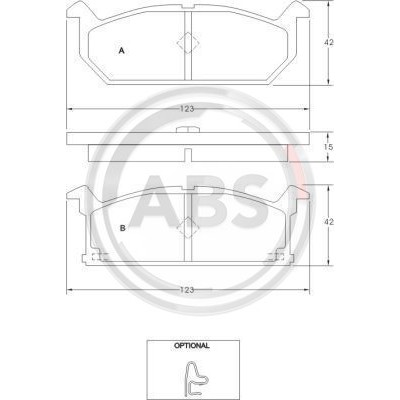 Слика на плочки A.B.S. 36189 за CHRYSLER VOYAGER MK2 GS 3.8 i AWD - 166 коњи бензин