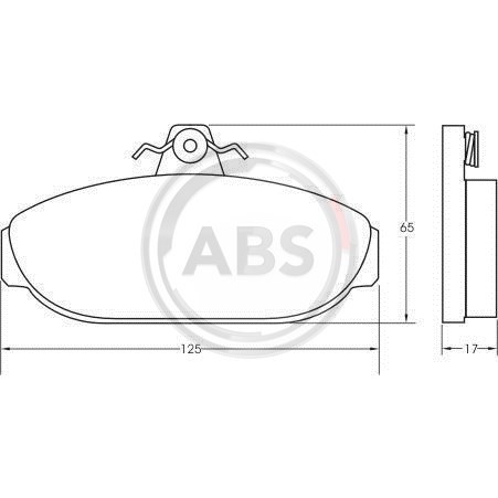 Слика на плочки A.B.S. 36505 за Volvo 740 Saloon (744) 2.0 GLE - 140 коњи бензин