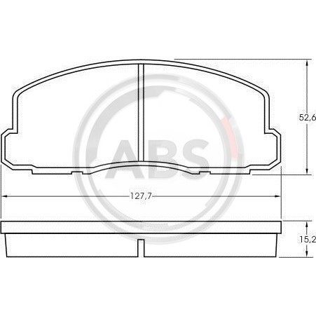 Слика на плочки A.B.S. 36508 за Mitsubishi Colt Hatchback (C5 A) 1.3 GL (C61A) - 60 коњи бензин