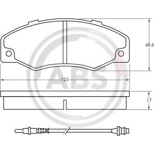 Слика на плочки A.B.S. 36577 за Renault 21 Savanna 2.1 D 4x4 (K486) - 65 коњи дизел