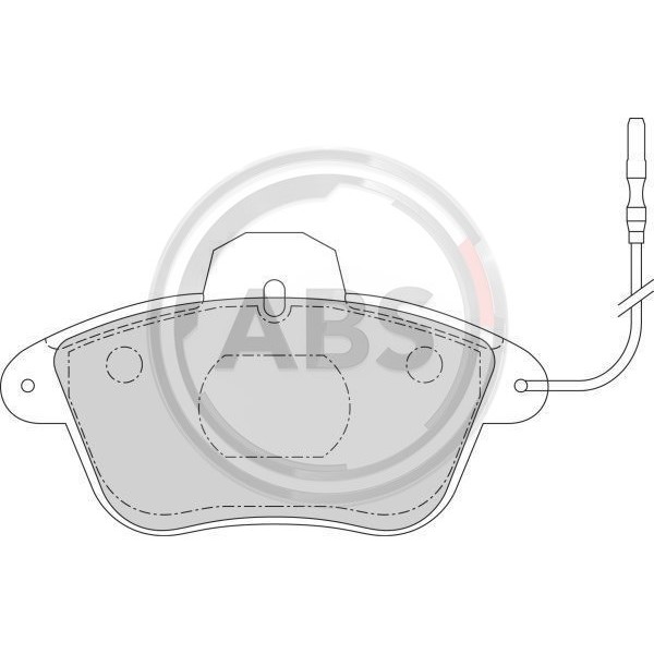 Слика на плочки A.B.S. 36670/1 за Renault Clio 2 3.0 V6 Sport (CB1H, CB1U, CB2S) - 254 коњи бензин